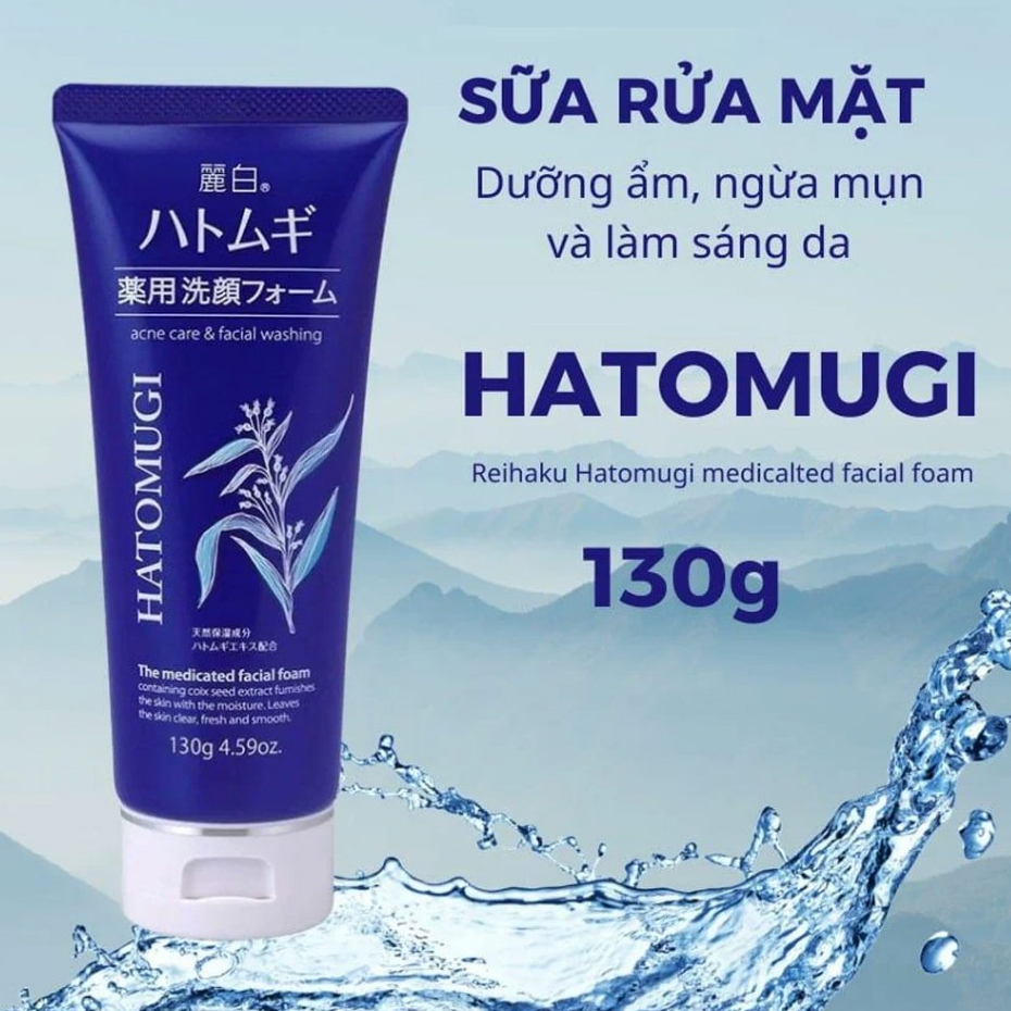 Sửa rửa mặt ý dĩ Hatomugi Nhật Bản 130g, 170g