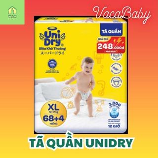 [HỎA TỐC] 1 gói Tã quần UniDry Siêu khô thoáng gói Super Jumbo mới size M68+4/L68+4/XL68+4/XXL68+4