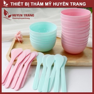 Combo Thìa+Bát Trộn Mặt Nạ Dụng Cụ Làm Đẹp Chăm Sóc Da Mặt - Thẩm Mỹ Huyền Trang NANOCEE