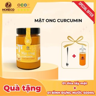 Mật ong nghệ Curcumin HONECO 500g - Thơm ngon bổ dưỡng, tốt cho người bị đau dạ dày.