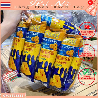 Bánh snack cheese phô mai mini donut thái lan lốc 12 gói