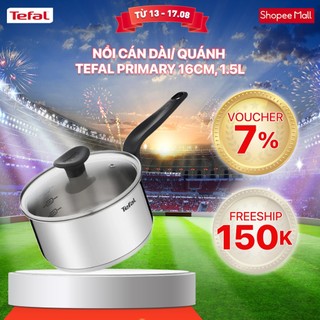 Nồi cán dài/quánh inox đáy từ Tefal Primary 16cm, 1.5L
