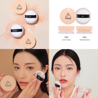Phấn phủ bột 3.CE Natural Finish Loose Powder (Vỏ Vàng Mới)