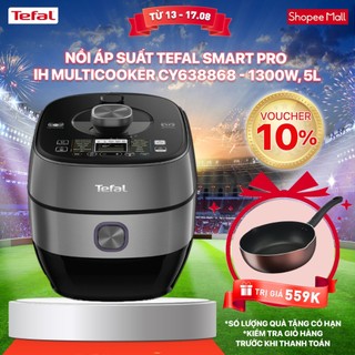 [Mã ELBSJBP07 giảm 12% đơn 500K] Nồi áp suất Tefal Smart Pro IH Multicooker CY638868 - 1300W, 5L