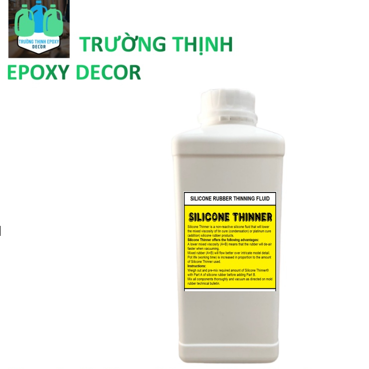 Thinner Pha Loãng Silicone 1 Lít Silicone Thinner Giảm Độ Nhớt, Độ Cứng Silicon Làm Khuôn - Trường T