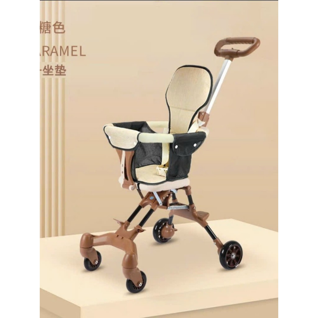 [𝑴𝒊𝒆̂̃𝒏 𝑺𝒊́𝒑] Đẩy Gấp Gọn,Xe Đi Siêu Thị, Du Lịch Cho Bé (Tặng Kèm Đệm Ghế, Có Thể Đảo Chiều). Tải Trọng 35kg