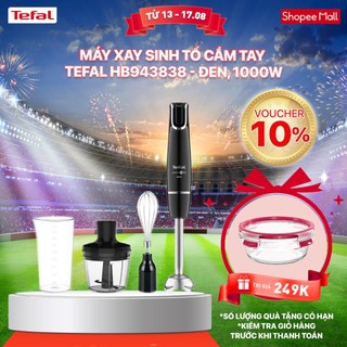 [Mã ELBSJBP07 giảm 12% đơn 500K] Máy xay sinh tố cầm tay Tefal HB943838 - đen, 1000W