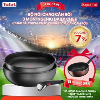 Bộ nồi chảo cán rời 3 món Ingenio Daily Chef