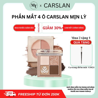 Phấn mắt 4 ô Carslan tone cam trẻ trung màu đẹp chất mịn lỳ lâu trôi | MT MAKEUP STPRE
