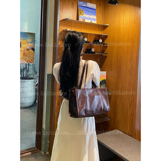 Túi da khoác vai basic Hàn Quốc - Túi nữ công sở (ảnh thật shop tự chụp)
