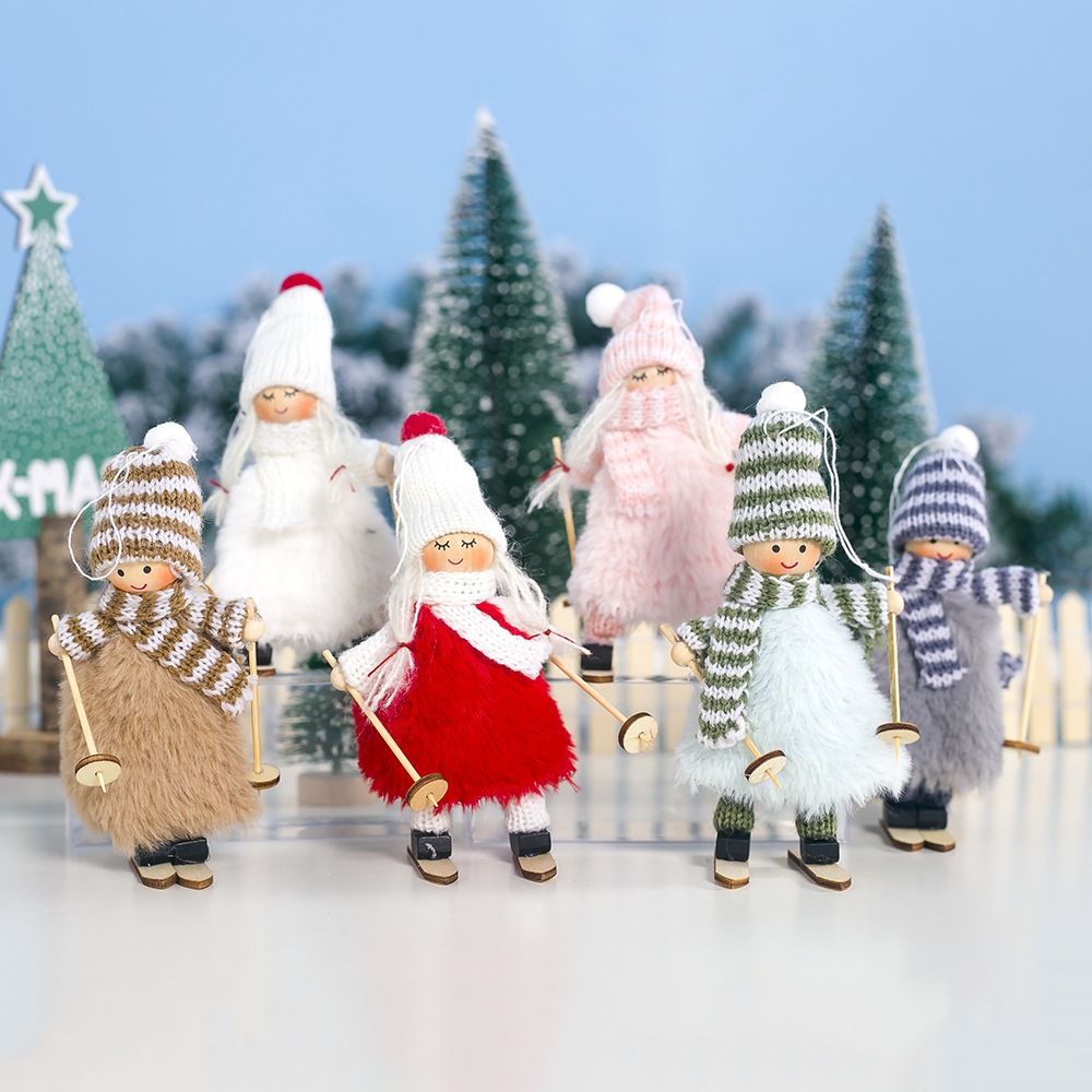 Bé Váy Bông Trượt Tuyết VB63 Treo Cây Thông Noel Trang Trí Giáng Sinh