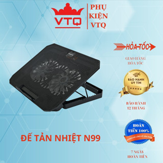 Đế tản nhiệt laptop N99 2 quạt, quạt n19,n99,n139,s200,s18,s400 làm mát cực nhanh.phukienvtq