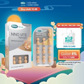 Serum dưỡng trắng da, mờ đốm nâu, đều màu da - NNO VITE Mega We Care (30 viên)