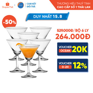 Bộ 6 ly thủy tinh Ocean Classic Cocktail 140ml - Chính Hãng