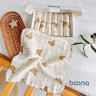 Hộp 6 khăn sữa Muslin Boona
