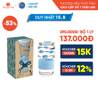 Ly thủy tinh Playful Personal 630ml - Xanh - Chính Hãng