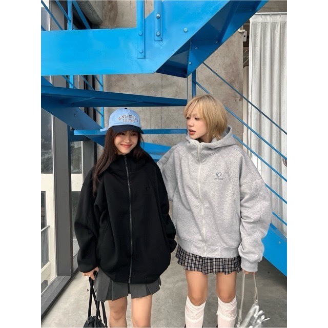 Áo Khoác Hoodie Zip Nỉ Kéo Cao YC1996 Form Rộng Dành Cho Nam Nữ