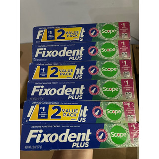 Keo dán hàm giả, dán hàm tháo lắp Fixodent Plus Scope 57g