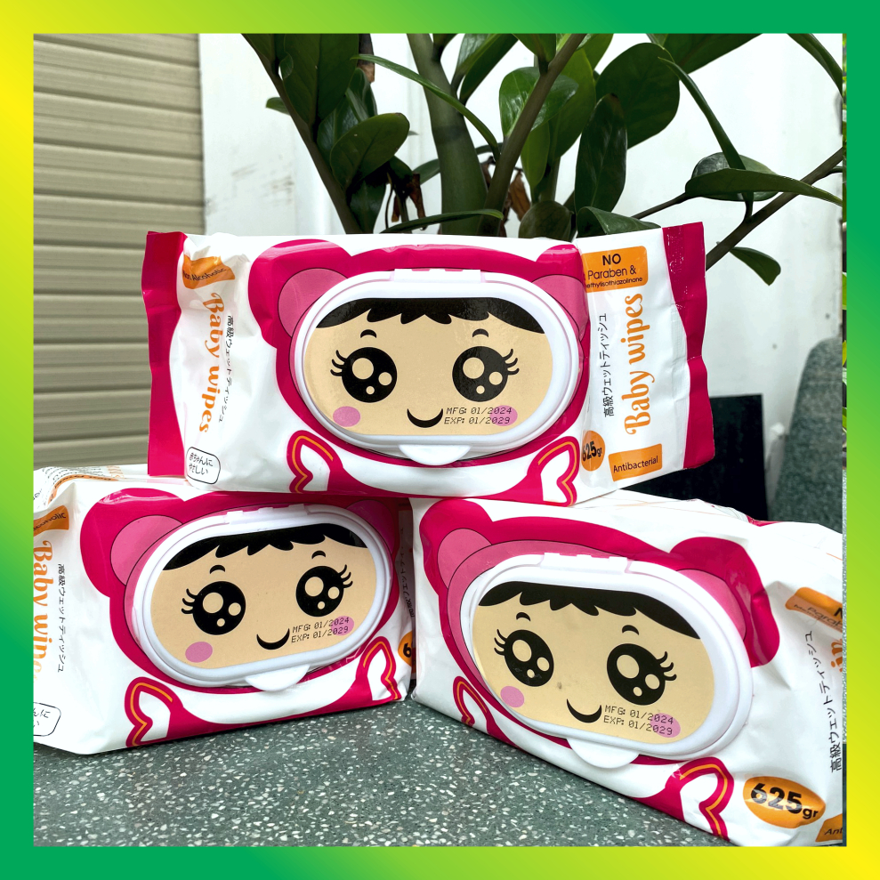 Khăn ướt cao cấp- Khăn ướt con gấu - VUI VUI STORE