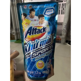 Nước Giặt ATTACK Khử Mùi Sport túi 1kg2