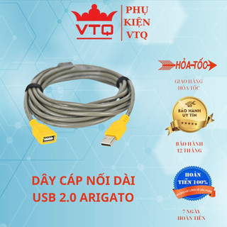 Dây cáp nối dài usb 1.5m, 3m, 5m, 10m ARIGATO chuẩn 2.0 ,hàng chính hãng,chất lượng.shopphukienvtq