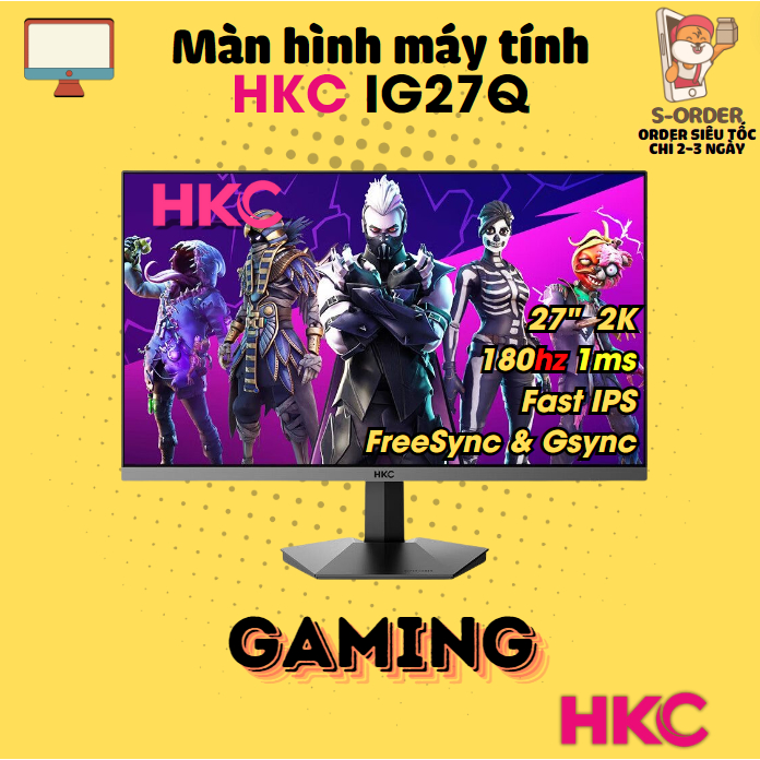 Màn Hình HKC IG27Q 27 Inch 2K 170Hz FastIPS FreeSync Cho Game Thủ - Chính hãng mới 100%
