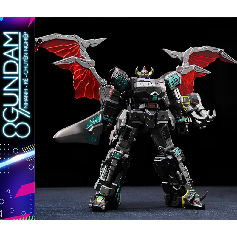 [CÓ SẴN] Mô Hình Ráp Sẵn Lucky Cat Micro Cosmos MC-03B Beast Lord - "Black Ver" POWER MEGAZORD