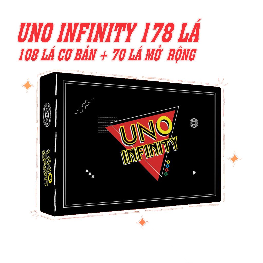 Uno infinity 178 lá cơ bản + mở rộng đầy đủ nhất - hộp đen