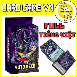 [BÀI IN] Bài YuGiOh Tiếng Việt/Anh - Hộp Thẻ Bài FullBox - Bộ 45 lá bài Yuto Deck - Card Game VN