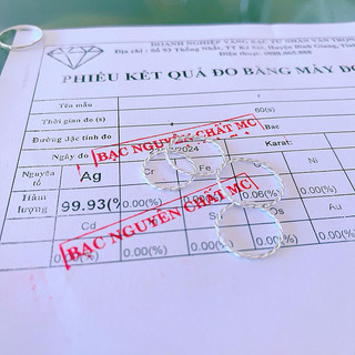 Nhẫn xoắn bạc nguyên chất, nhẫn nữ nhỏ xinh