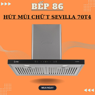 Máy hút mùi sevilla 70t4 | hút mùi cảm biến vẫy tay | công suất 1300m3/h | bảo hành 2 năm