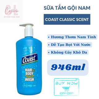 Sữa Tắm Gội HAIR & BODY WASH 2in1 Coast Classic Scent Hàng Mỹ