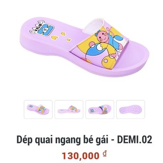 Dép lê bitas bé gái xinh yêu DEMI 02 (size 28-32)