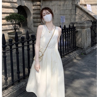  Váy thô mềm  xếp ly IVY DESIGN ,đầm babydoll phong cách Hàn Quốc