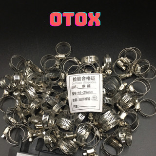 Túi đai siết quai nhê inox 100 chi tết Đai xiết ống các loại inox siết cổ dê cỡ 16x25mm OTOX