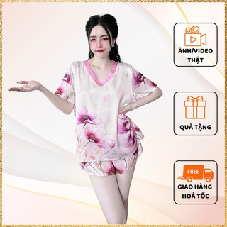 Bộ mặc nhà lụa Latin siêu xinh , có size , mặc nhà thoải mái , thoáng mát , dễ mặc