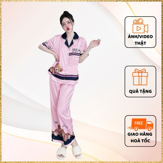 Đồ bộ mặc nhà ⚡️ẢNH SHOP CHỤP⚡️ có túi quần có sai số - đồ ngủ mặc nhà, dễ mặc , tiện lợi , thoáng mát