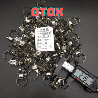 Túi đai siết quai nhê inox 100 cái , Đai xiết ống các loại inox siết cổ dê cỡ 13x19mm OTOX