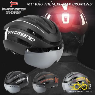 Mũ bảo hiểm xe đạp thể thao PROMEND TK-12H15 có đèn sau