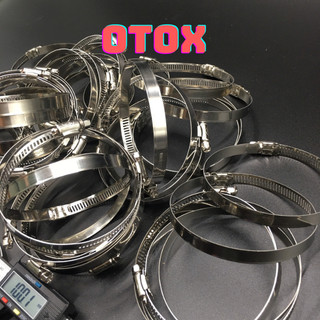 Túi đai siết quai nhê inox 50 cái Đai xiết ống các loại inox siết cổ dê cỡ 80X100mm OTOX