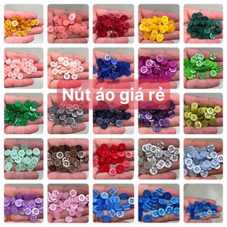 Sét 20 - 50 nút sơmi/ áo thun 2 da đủ màu (1.1cm)