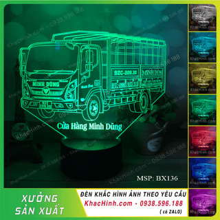 Đèn trang trí taplo xe tải, Đèn mô hình xe Foton Ollin S700 3,5 tấn, Làm đèn mô hình xe theo yêu cầu
