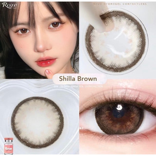 Lens mắt Nâu viền đen giãn tròng 14.5mm hiệu ứng vân tia