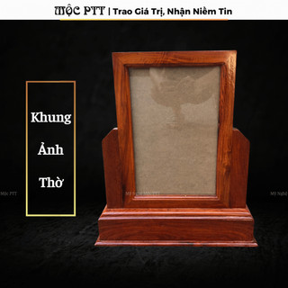 Khung ảnh thờ mẫu trơn gỗ Hương Ta kích thước ảnh 20 x 30 Cm