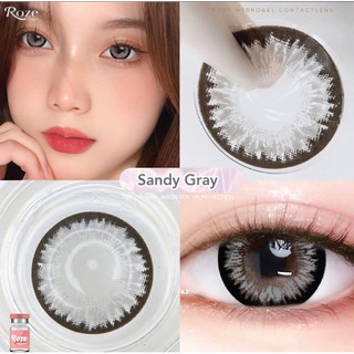 Lưns Mắt Xám Viền đen tự nhiên giãn tròng 14.5mm