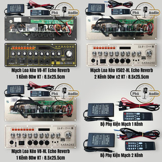 Mạch loa kéo v8hl v8ht v502hl echo reverb mono stereo 4ohm