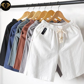 Quần đùi nam short ngắn vải đũi mặc ngủ thoáng mát nhiều màu sắc - Dht