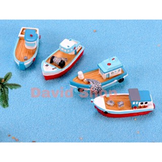 Tàu thuyến đánh cá mini trang trí hồ cá/ bàn làm việc/ chậu cây