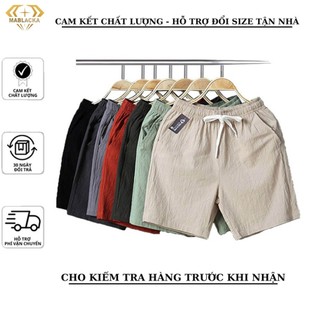 Quần short nam,quần đùi nam vải đũi co dãn mặc mát nhiều màu sắc - DHT
