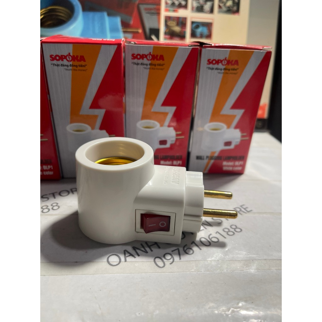 ĐUÔI ĐÈN CÓ CÔNG TẮC E27 SOPOKA , ĐUÔI ĐÈN BẬT TẮC TIỆN LỢI - ,HÀNG VIỆT NAM CHẤT LƯỢNG CAO .